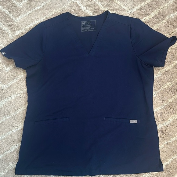 FIGS navy blue scrub top - Picture 1 of 2